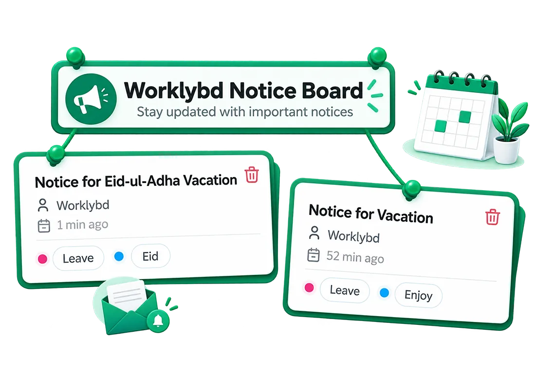 Company notice board